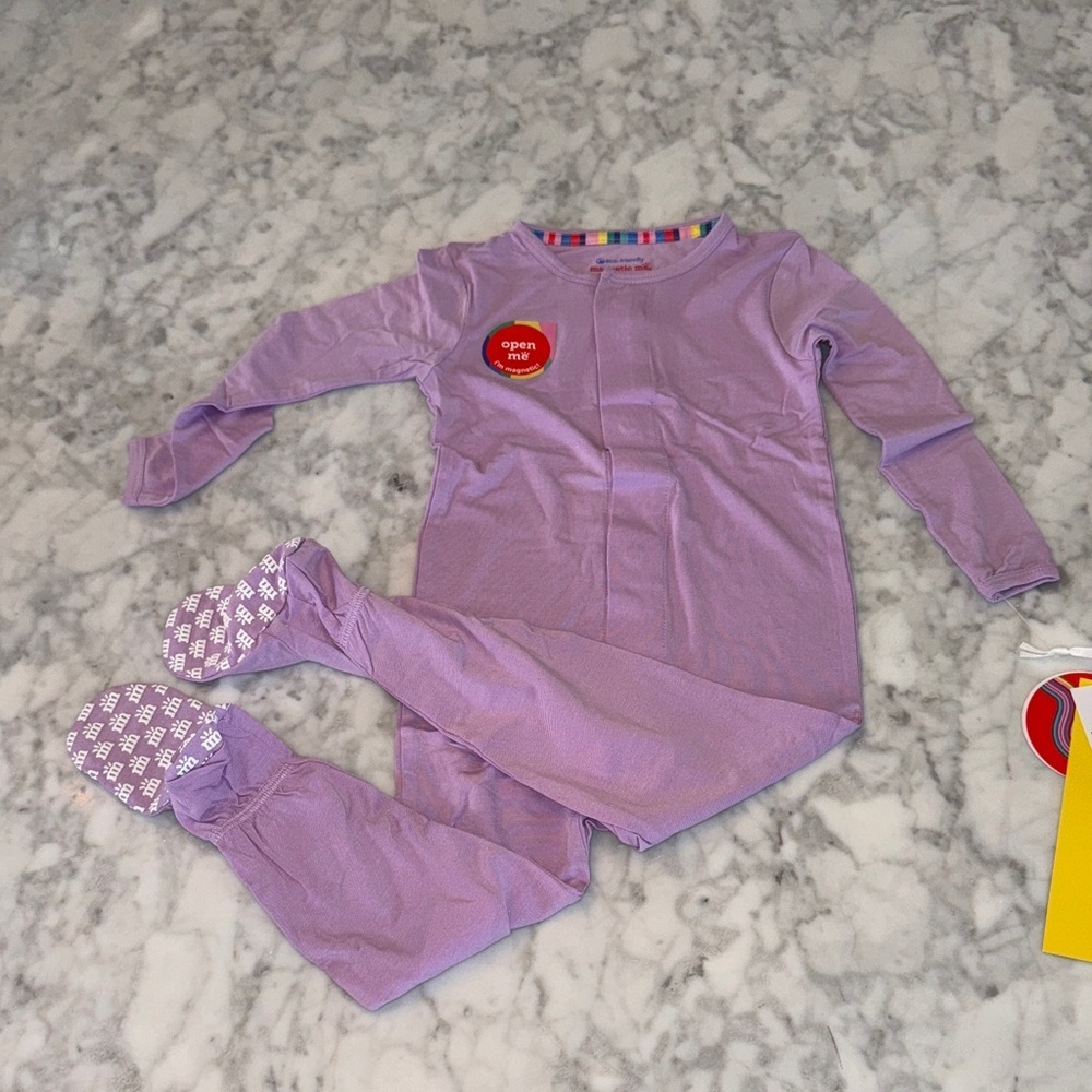 NWT MAGNETIC ME MODAL PURPLE FOOTIE 18/24M